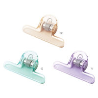 ソニック クリップ 大きめ 重さでページをキープ オモクリップ 重り ブックストッパー バイオレット 531668 1個（直送品）