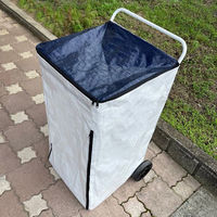 斎藤撚糸 ダストカート 180リットル dust-car 1台（直送品）