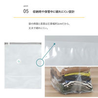 アストロ 衣類用一体型圧縮ボックス 専用圧縮袋 3枚組 623-51 1セット(3枚)（直送品）