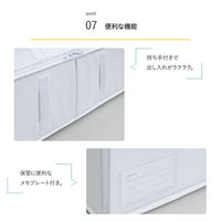 アストロ 一体型圧縮ボックス 毛布用 ホワイト 2個組 623-60 1セット(2個+2枚)（直送品）