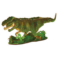 セトクラフト ペンスタンド 天然木 色塗り 恐竜 組立て式 ティラノサウルス 498941 1個（直送品）