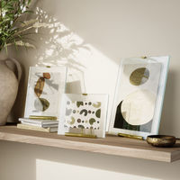 アントレックス Umbra フルート フォトフレーム ガラス スチール 16×20cm ゴールド 482867 1個（直送品）