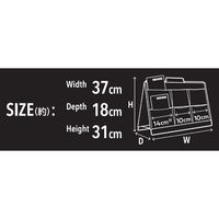 LIV PLUS ベストコ 収納スタンド ツール型 折りたたみ アイボリー フロアーラック ND-3601 1個