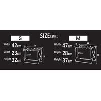 LIV PLUS ベストコ 荷物置き ボックス型 S 折りたたみ 収納 ブラウン フロアーラック ND-3581 1個