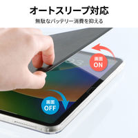 iPad 11インチ (A16)/iPad 10.9インチ (第10世代)縦横スタンド可能 360度回転 分離型ハイブリッドケース ブラック（直送品）