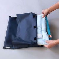 ガマカ工業 MOTTETE PLUS 防災ずきんカバー 防災バッグん ネイビー 6300087682 1個（直送品）