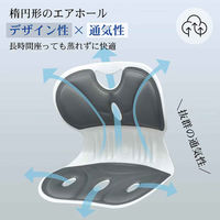 万方商事 サポートチェア ブラック sg247-bk 1個（直送品）