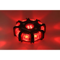 ジェントス ガンツ ワイヤレスワーニングライト GZW-RBY-8 1セット(8個入)（直送品）