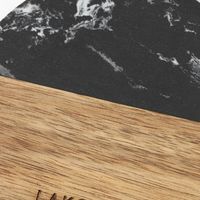 バイカラーコースター ブラック 1セット（1個×6） LAKOLE/ラコレ