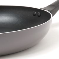 フッ素加工フライパン（28cm）チャコール 1セット（1個×6） LAKOLE/ラコレ