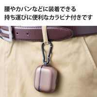 AirPods 第3世代 ケース ソフト TPU カラビナ付 ワイヤレス充電対応 ブラック AVA-AP3UCBK エレコム 1個（直送品）