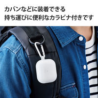 AirPods 第3世代 ケース シリコン カラビナ付 ワイヤレス充電対応 クリア AVA-AP3SCCR エレコム 1個