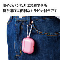 AirPods 第3世代 ケース ソフト TPU カラビナ付 ワイヤレス充電対応 ピンク AVA-AP3UCPN エレコム 1個（直送品）