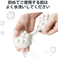 ストレッチボール ソフトタイプ 半球タイプ 吸盤付 突起付 お風呂使用可 ライトグレー HCF-BTPBTSGYL エレコム 1個