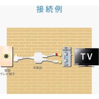 DXアンテナ 分波器 ケーブル付き 2K 4K 8K対応 屋内用 入力3.0m/出力0.5m ホワイト MBUM3WS(B) 1個