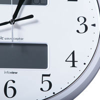 CASIO（カシオ）掛け時計 [電波 ステップ ライト 温湿度 カレンダー 温湿度] 直径350mm ITM-660NJ-8JF 1個（わけあり品）