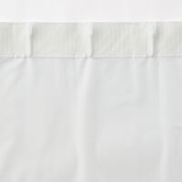 無印良品 防カビ　ポリエステルノンプリーツレースカーテン 幅１００×丈１７６ｃｍ用 オフ白 1セット（1個×2） 良品計画