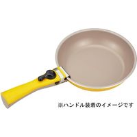 ベストコ フライパン IH対応 鍋 3点セット ハイパープレミアムコート ハンドル付き イエロー ND-3101（直送品）