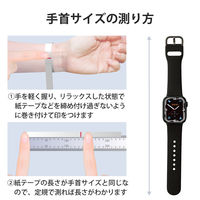 アップルウォッチ バンド シリコン 41/40/38mm ブラック AW-41BDSCBK エレコム 1個