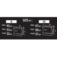 LIV PLUS ベストコ 荷物置き ボックス型 M 折りたたみ 収納 ブラック フロアーラック ND-3586 1個（直送品）