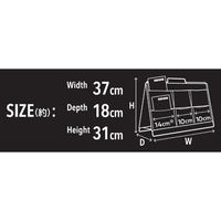 LIV PLUS ベストコ 収納スタンド ツール型 折りたたみ ブラック フロアーラック ND-3602 1個（直送品）