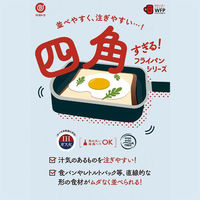 LIV PLUS フライパン 18cm IH ガス火対応 四角すぎる!フライパン ND-3631 1個（直送品）