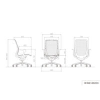 【車上渡し】アール・エフ・ヤマカワ アリア ライト ダークグレー 1脚（直送品）