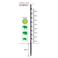 グリーンクロス 電気柵 熊対策用 外周50m分セット 単一乾電池タイプ(電池8本付属) 6300088657 1S(1S)（直送品）