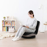 平インテリア産業 回転フロアチェア カム 360度回転式 ブラック SS-001B BK 1台（直送品）