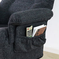 平インテリア産業 回転高座椅子 ミュート ワイド 折り畳み式 ブラック SS-260HS WIDE L-25BK 1台（直送品）