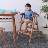 平インテリア産業 ベビーチェアワイド 生後7か月から 天然木 ライトブラウン TC-201 TN/LBR 1台（直送品）