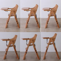 平インテリア産業 おりたたみベビーチェア 生後7か月から 天然木 ライトブラウン TC-202T LBR 1台（直送品）