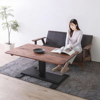 平インテリア産業 RO 昇降テーブル 12075 幅120 ブラウン TD-2503L BR 1台（直送品）