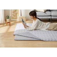 アイリスオーヤマ はがして洗える Ｈａｇａｓｈ カバー杢キルト 幅1300×奥行1850mm グレー 1枚（直送品）