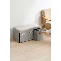 アイリスオーヤマ ３ＷＡＹ引き出し収納ボックス 引き出し３つタイプ 幅760×奥行375×高さ385mm グレー 1台（直送品）