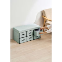 アイリスオーヤマ ３ＷＡＹ引き出し収納ボックス 引き出し６つタイプ 幅760×奥行375×高さ385mm ライトブルー 1台（直送品）