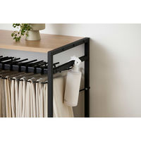 アイリスオーヤマ スラックスハンガー 幅775×奥行396×高さ795ｍｍ ナチュラル/ブラック 1台（直送品）