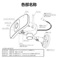 ネットワークカメラ 屋外 ワイヤレス 3MP 自動追尾(パン) 1500lm LEDライト CNW4CPF1 DXアンテナ 1個（直送品）