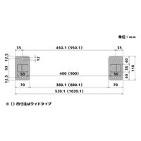 (株)TOKO コーナーガードワイドフレームタイプ(ステン) GFGUA04UC 1S(1S)（直送品）