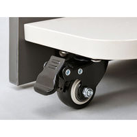 【車上渡し】アール・エフ・ヤマカワ シェル 演説台 2ヶ口コンセント付き 幅600×奥行570×高さ1097ｍｍ ホワイト 1台（直送品）