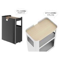 【車上渡し】アール・エフ・ヤマカワ スチール オープンワゴン3段 幅460×奥行290×高さ606ｍｍ ホワイト 1台（直送品）