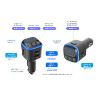 カシムラ FMトランスミッター フルバンド USB2ポート KD-271 1個（直送品）