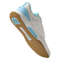 テニス クレー・オムニコートレディース INTRIGUE TOUR OMNI ホワイト×ブルーフィッシュ×ガム 25.5 WRS337730U（直送品）