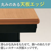 【組立設置込】プラス SA(エスエー) 平机 幅1200×奥行700×高さ720mm ホワイトメープル×ホワイト 1台（直送品）