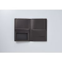 コクヨ 2つ折りドキュメントファイル<BIZRACK>(ミニポケット付き) ブラウンブラック フ-BRFLD950D 1セット(1冊×4)