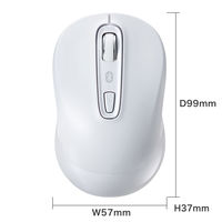 サンワサプライ Bluetooth5.0 ブルーLEDマウス(ホワイト) MA-BTBL29WN 1個