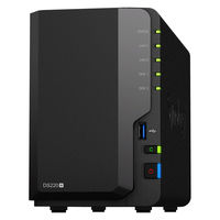 NAS Synology NASキット 2ベイ DS220+ DiskStation 組み立て式 シノロジー 初心者ガイド付き 1台