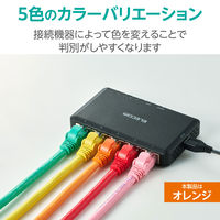 LANケーブル Cat6A 3m 10Gbps 500MHz 爪折れ防止 より線 オレンジ LD-GPA/DR3 エレコム 1個（直送品）