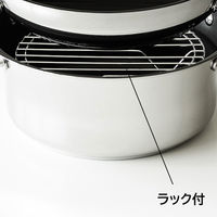 マイヤージャパン 4点セット 鍋 両手 グリルパン ガラス蓋 ラック IH ガス PMーRP22 1個（わけあり品）