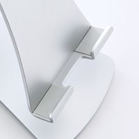 サンワダイレクト iPad・タブレット縦置きスタンド（アルミ・横置き対応・シルバー） 200-STN005 1個（直送品）